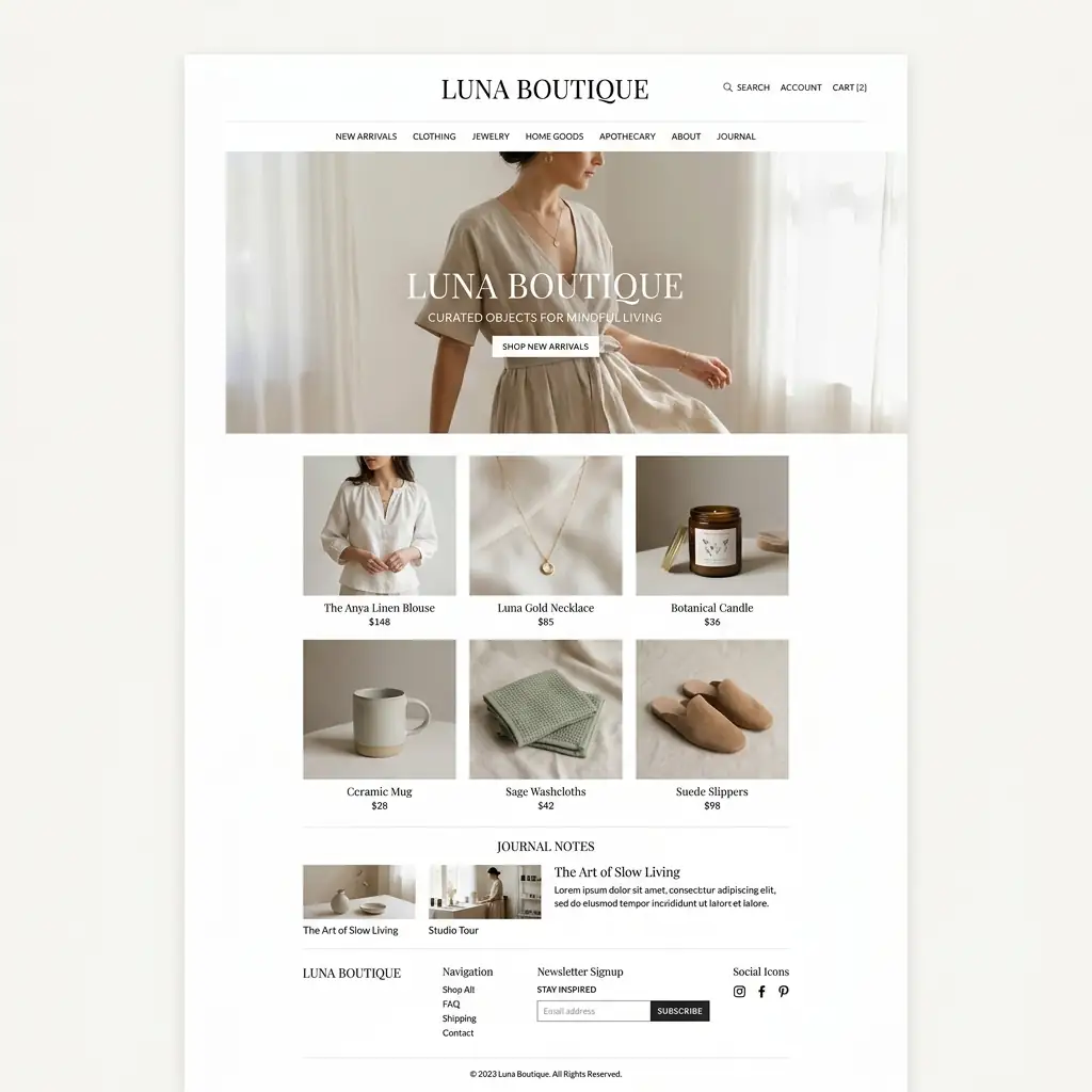 Boutique Site